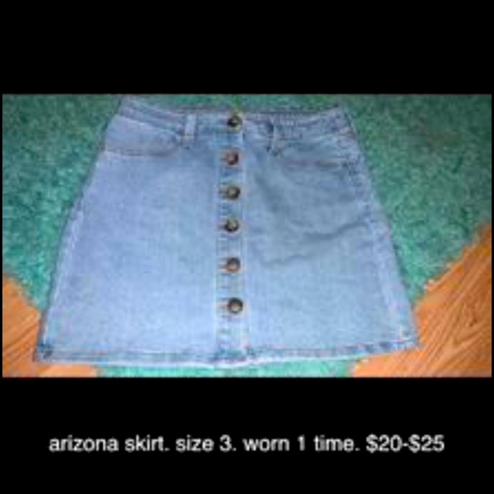 Women’s Arizona Denim Button Skirt